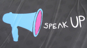 Flickr CC: HowardLake "Speak up, make your voice heard"
